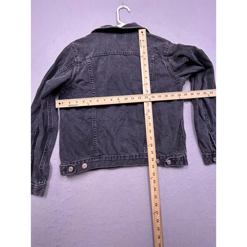 GAP Denim Jacket Cotton Faded Black XS Womens